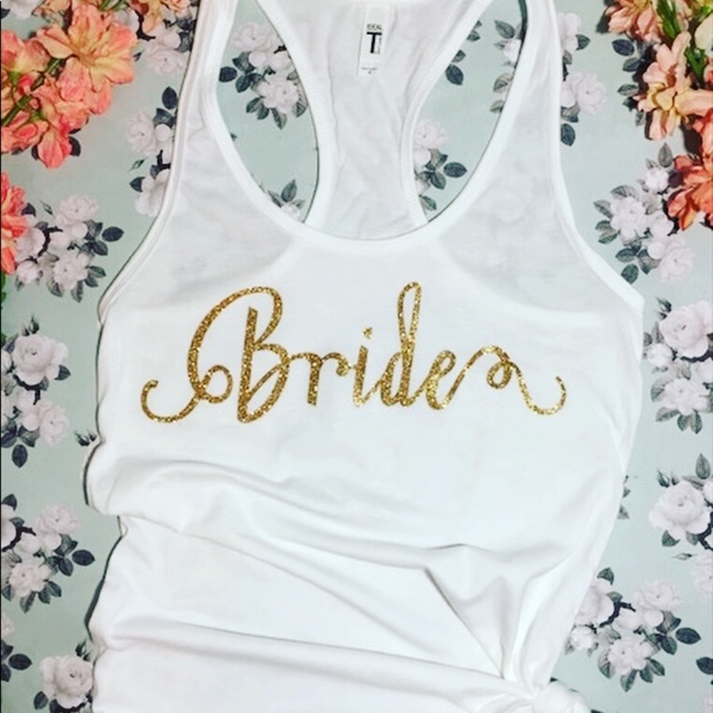 Bride tank top